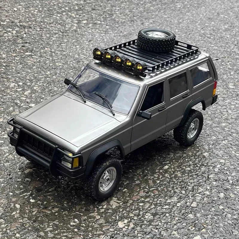 1/12 Mn78 Cherokee Remote Controlled Off Road Vehicle Full Scale Four Wheel Drive Led Lights Rc Jeep Model Toy Boy Gift