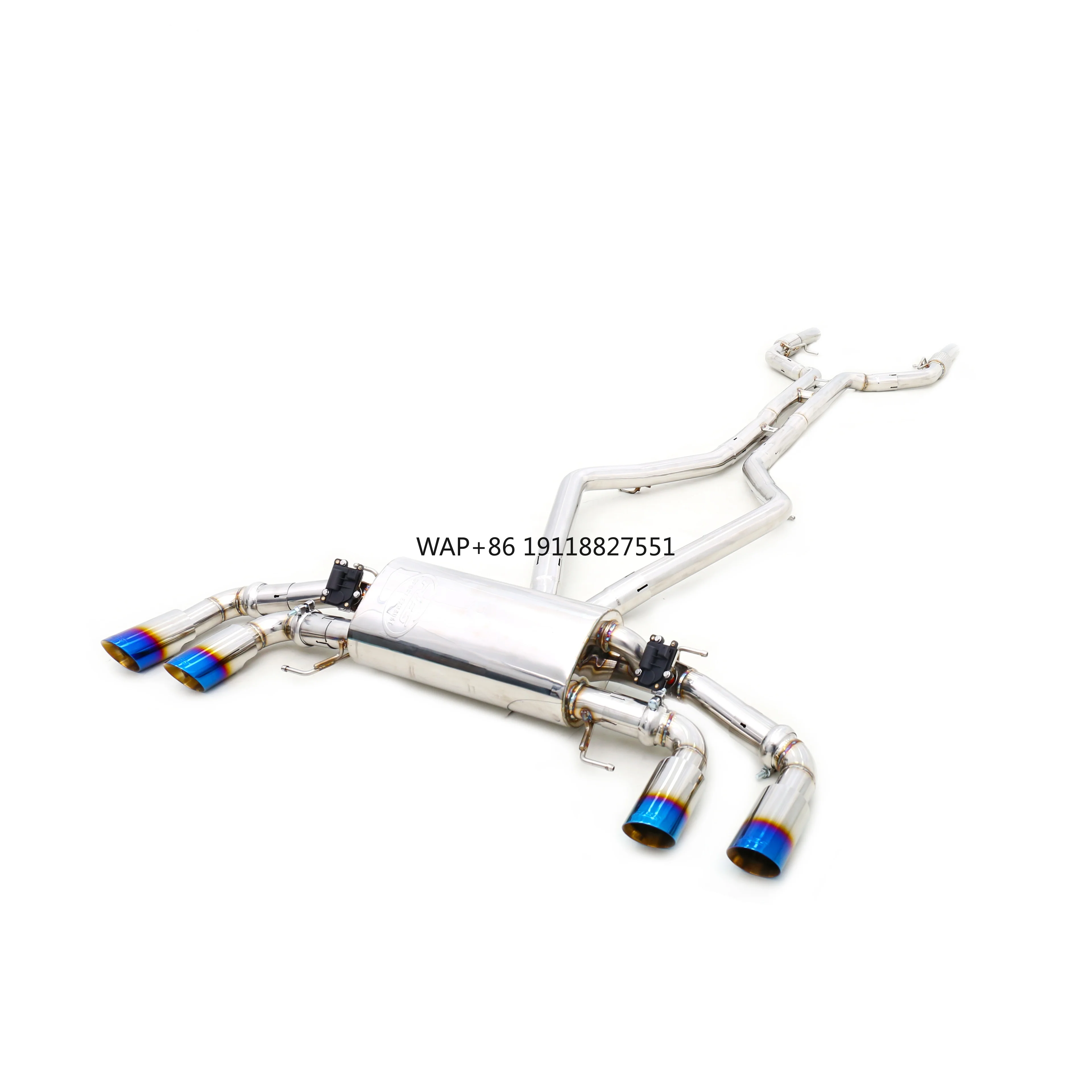 

Custom 304 Stainless Steel/Titanium Valved Exhaust System Designed for 2.9T F154CD 1.5mm Exhaust Pipes