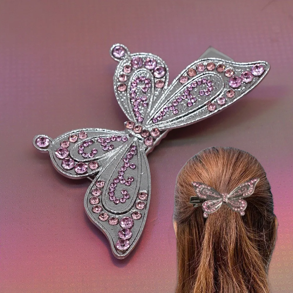 

New alloy butterfly clip hair clip back head shark chuck headdress wholesale large-size hair accessories spring clip
