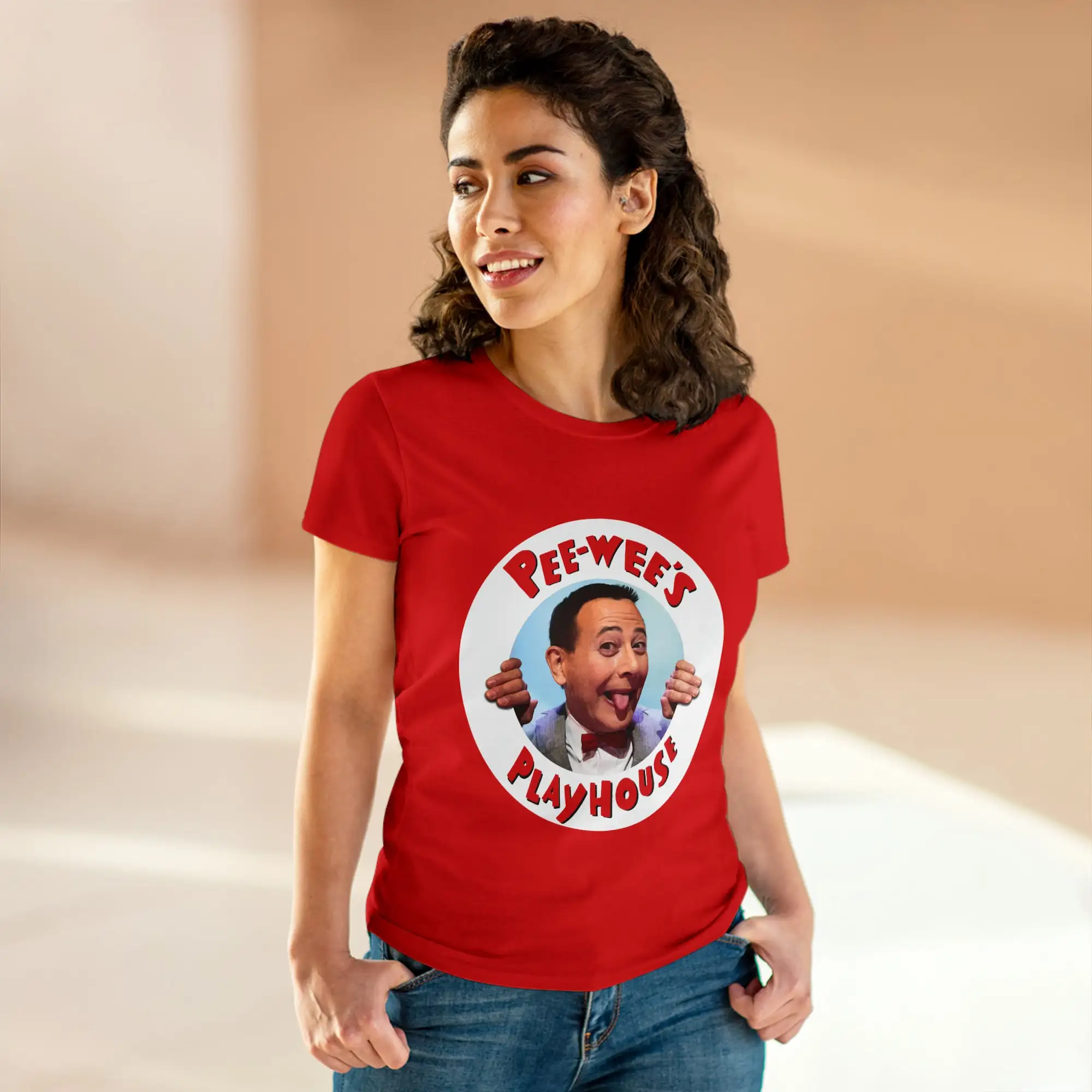 Women'S Pee Wee'S Playhouse Cotton T Shirt