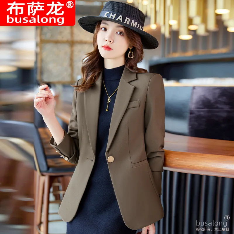 Costume élégant et décontracté pour femmes, Blazer professionnel à manches longues, veste formelle, vêtements de travail, nouvelle collection 8821