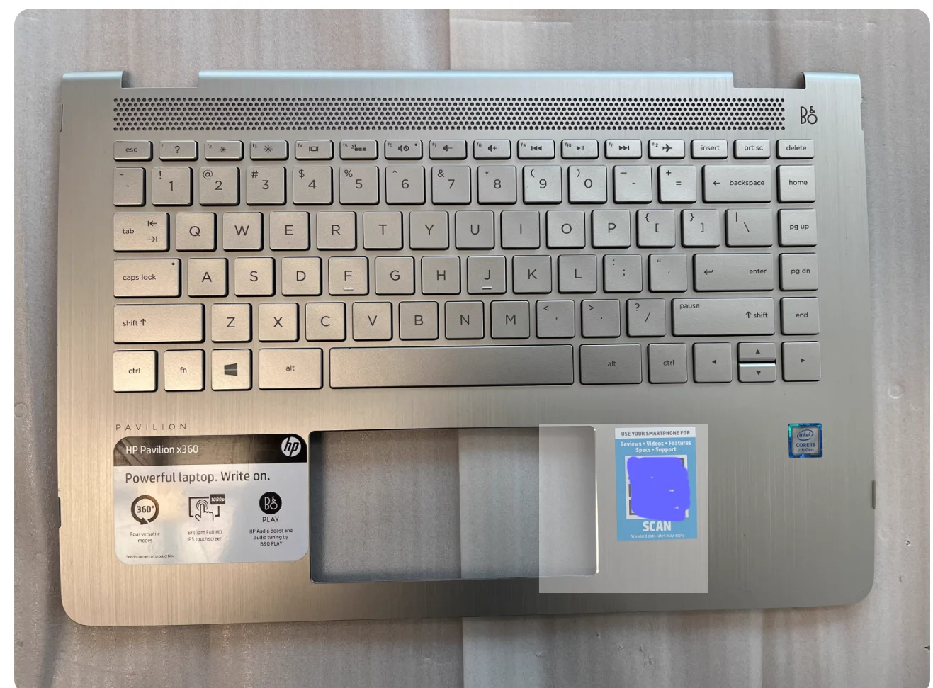 Novo topcase original com teclado americano para pavilion x360 14-ba 14m-ba TPN-W125 teclado com apoio para as mãos de 14 polegadas