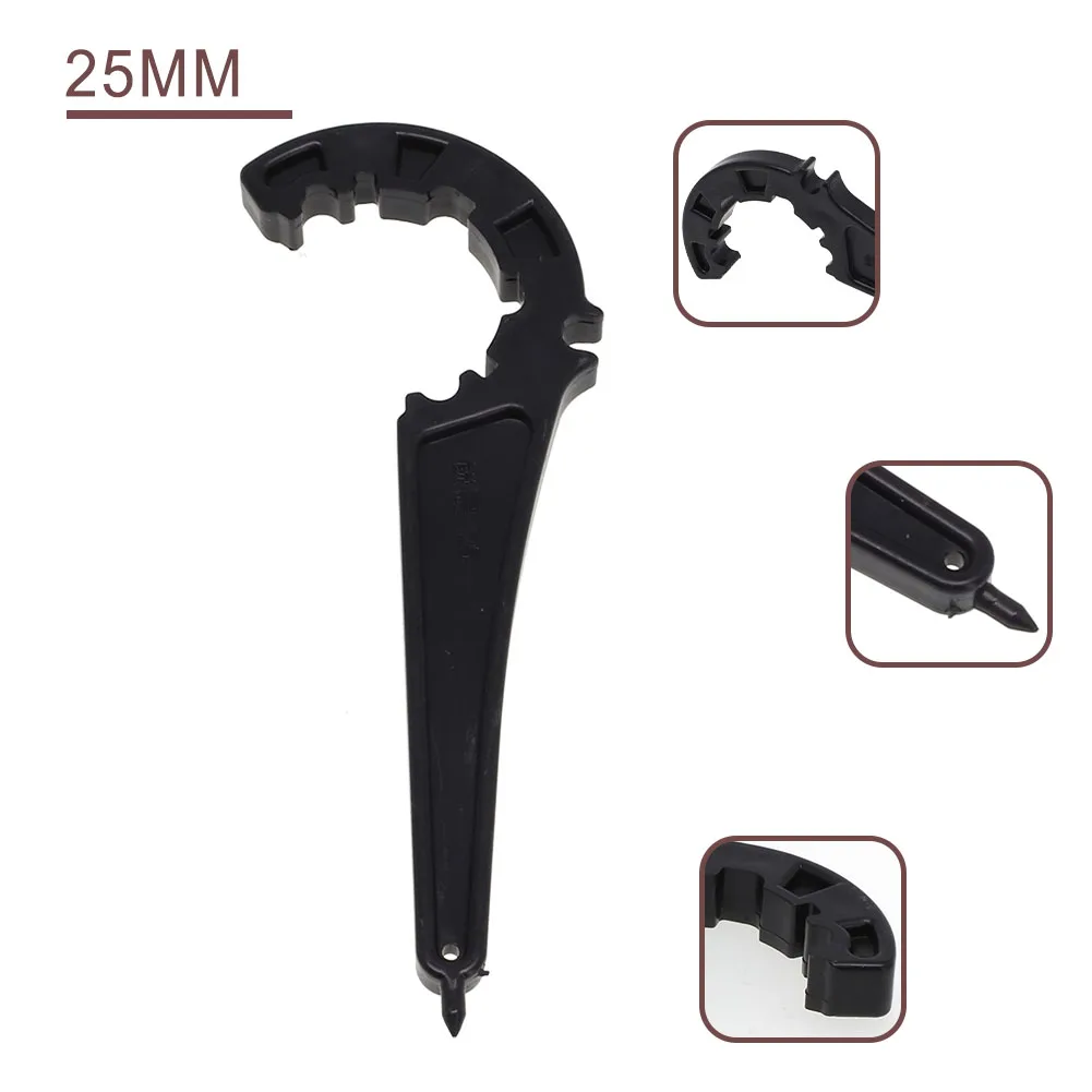 Nut Wrench Fitting Wrench Quick Connect Fittings Special Wrench Valve Lock 20/25/32/40/50mm/63mm Black for durable