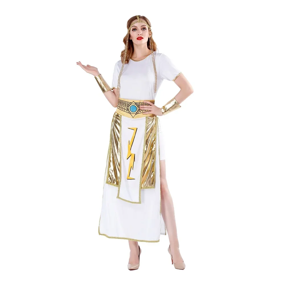 Costume de cosplay de reine éma enne sexy pour hommes et femmes adultes, olympiques de pharaon, tenue d'Halloween, vêtements de fête, vêtements de paupières, mascarade Tim