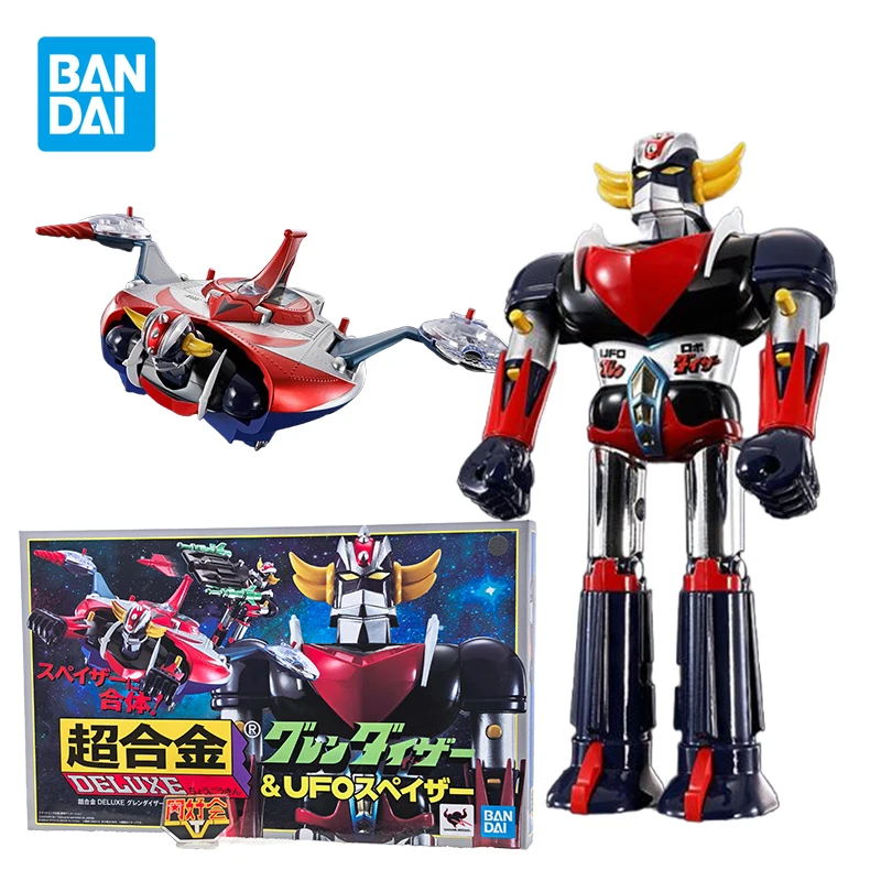 BANDAI Soul of Chogokin DELUXE GX-76X Grendizer D.C. Figuras de acción UFO Robot Grendizer Anime modelo Kit juguetes para niños colección