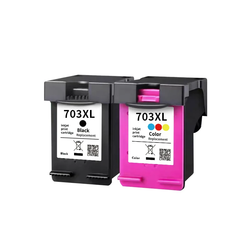 

Compatible with Hp 703xl Ink Cartridges for D730, K109a, K209a Black and Colour K510a, F735 Printers.