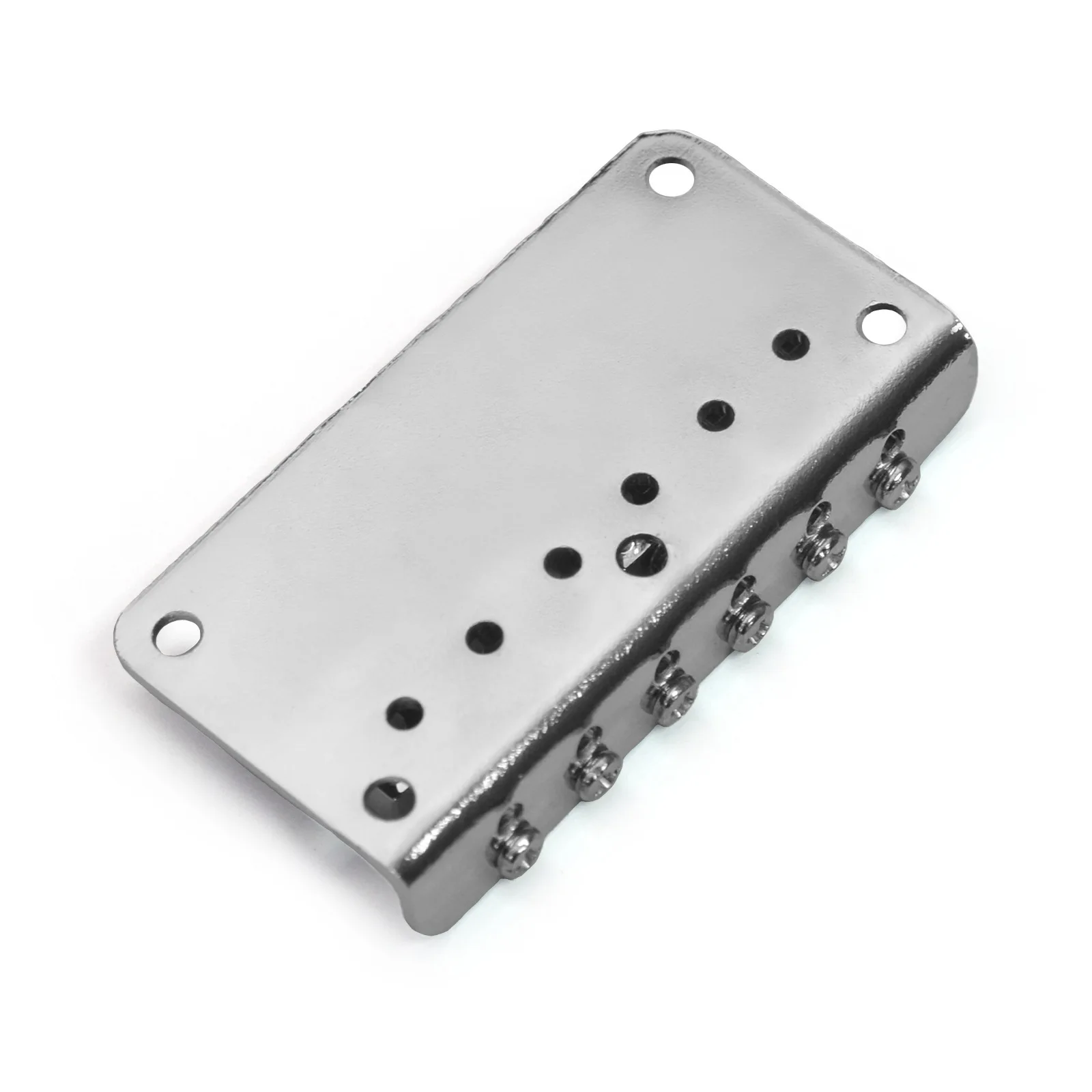 Electric Guitar Fixed Bridge & Tailpiece 78x42mm Bottom / Rear Load 10.5mm String Distance Flat Saddle Design