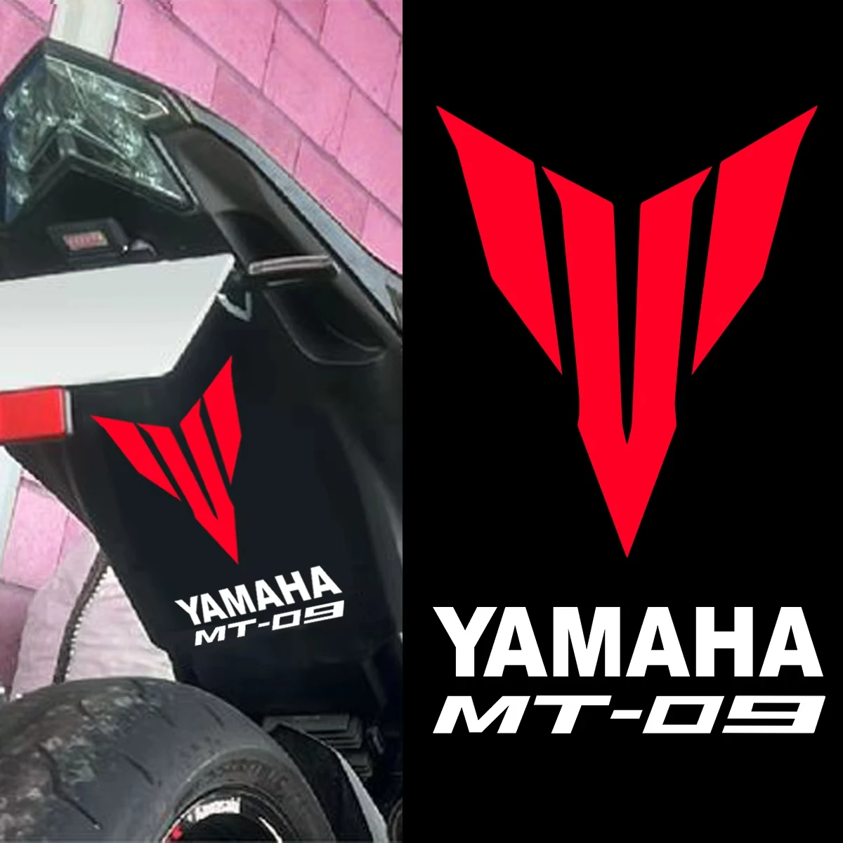 Motorcycle Yamaha MT 09 Sticker Decal MT09 Logo Decals