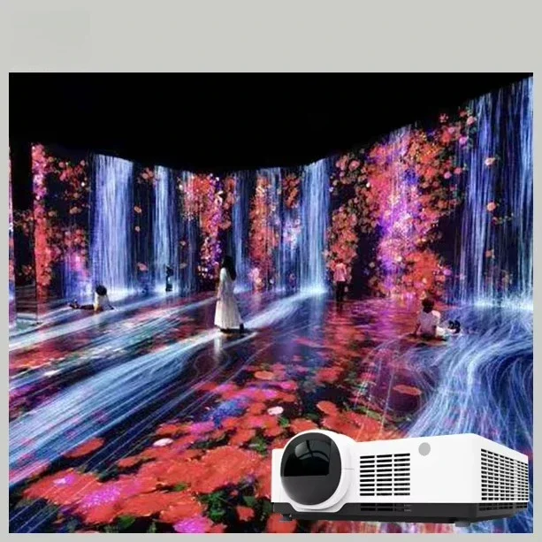 360-Degree Immersive Projector Immersive Room Projection Theater Restaurant Banquet Digital Art Installation
