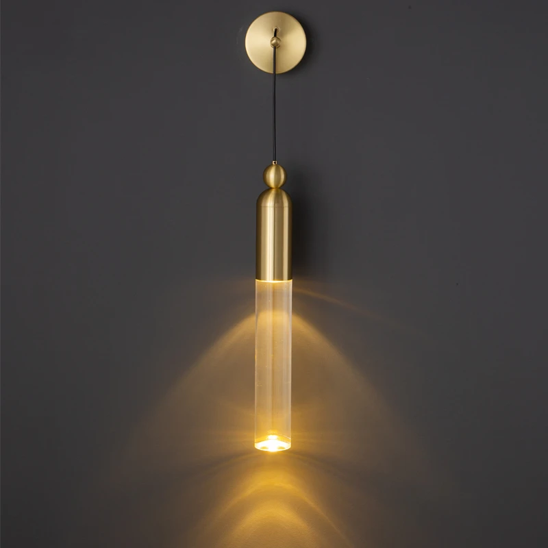 Sleek Copper Wall Lamp for Study Room - Black & Copper Finish, Focus-Friendly Lighting