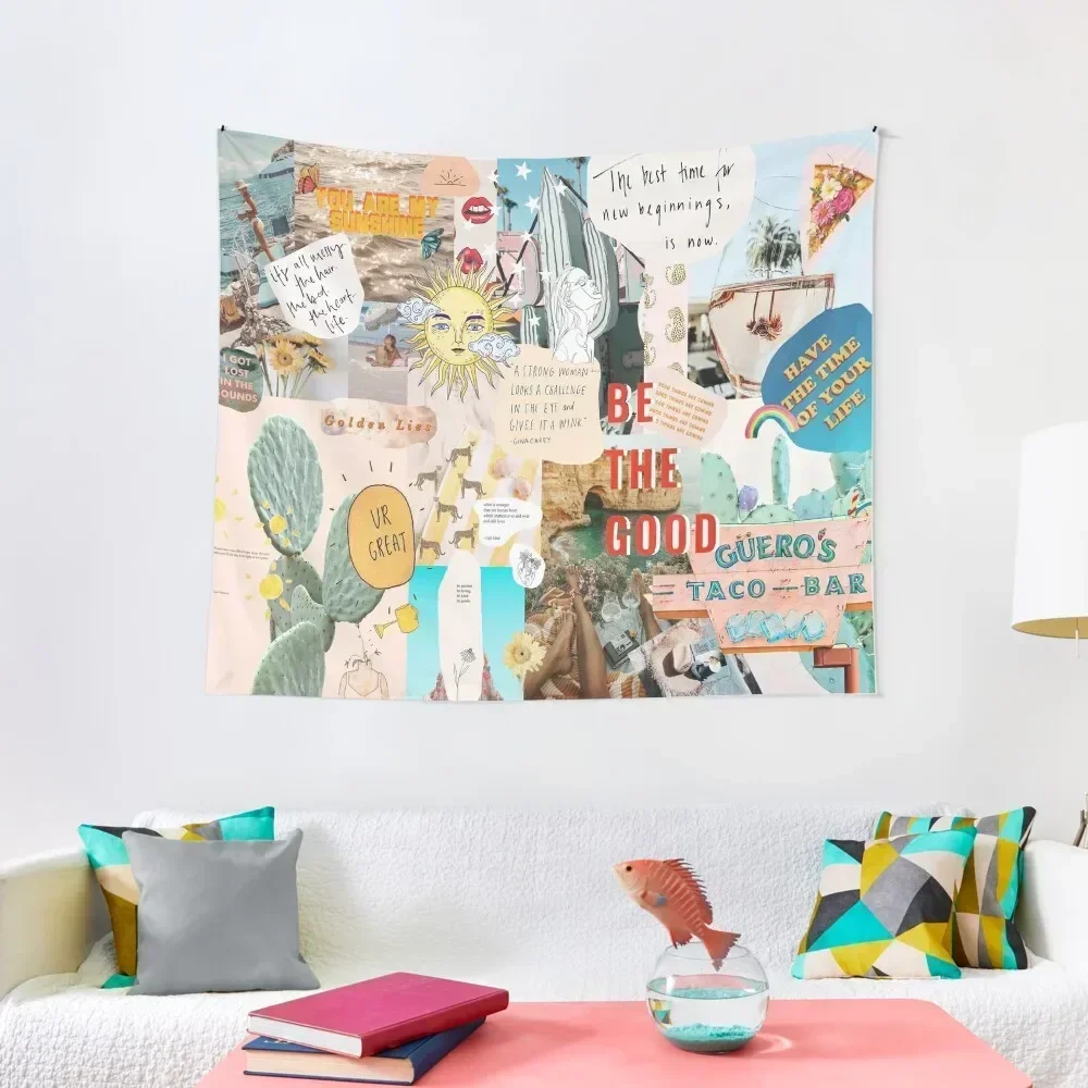 

SUMMER COLLAGE Tapestry Nordic Home Decor Cute Decor Tapestry