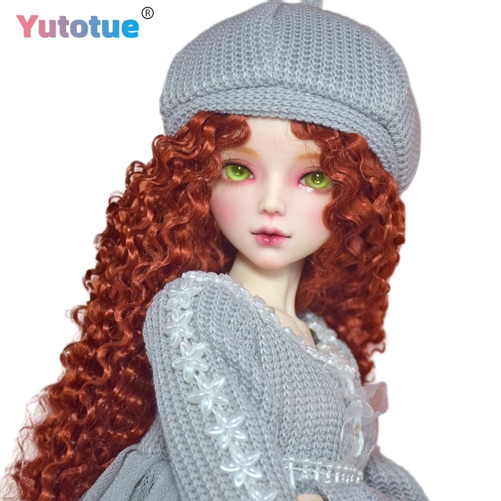 YUTOTUE 22 inch Height Female Doll Toy Handpainted Makeup Lifelike Green Eyes Fashion Clothes Shoes All Changeable Large BJD