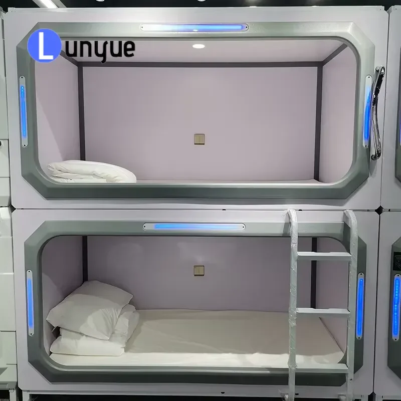 Capsule Sleeping Pod Hotel Bunk Bed Space Saving Capsule Beds for Hotel Hostel Dormitory Modern Compact Design Hot Sale