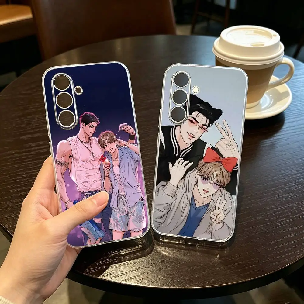 

Comic Dan-joo Jaekyung Jinx Phone Case For SamsungA10,12,20,21S,30,31,40,50,51,52,70,71 Transparent Cover