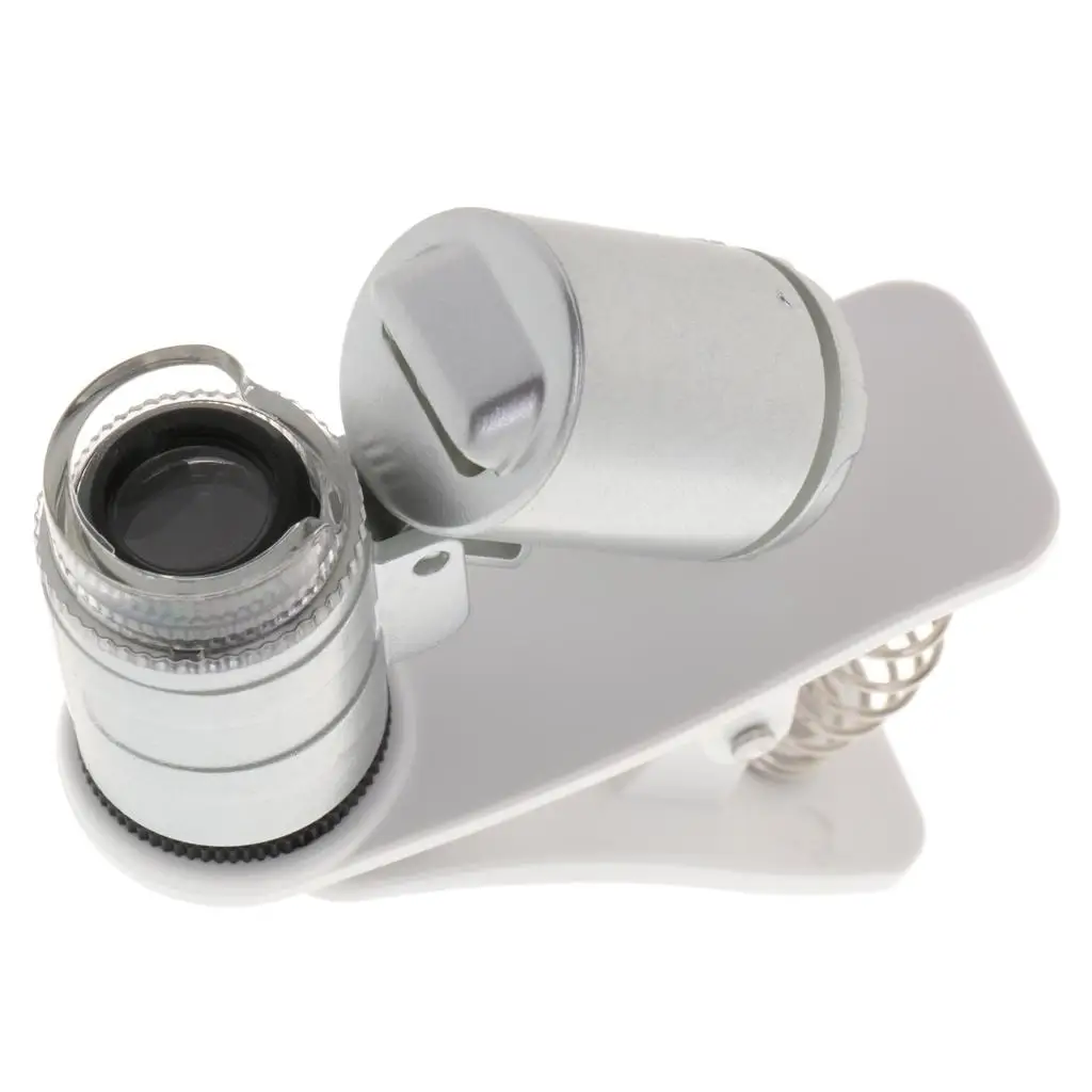 Zoom 60X LED Clip Microscope Micro Lens for Smart Phone Camera