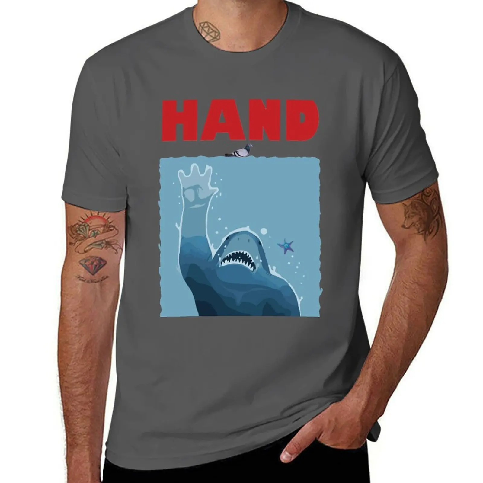 

King Shark Hand! King NomNom Nanaue JAw T-Shirt Athletic Quick Dry T-Shirt for Men