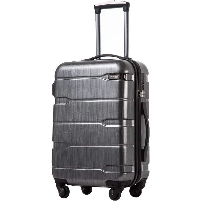 

Luggage Expandable(only 28") Suitcase PC+ABS Spinner Built-In TSA lock 20in 24in 28in Carry on