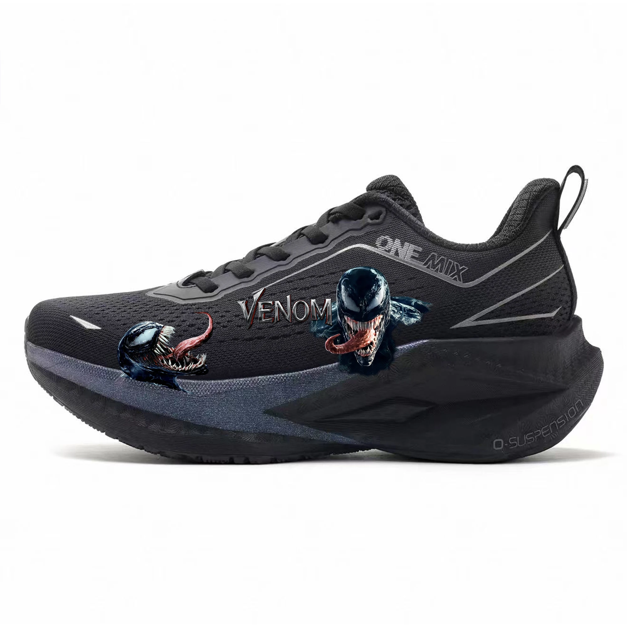 ONEMIX Marvel Venom, Zapatos Deportivos con Amortiguación de Aire para Hombre, Zapatos para Correr al Aire Libre de Alta Calidad, Suela Suave, Zapatillas Deportivas Personalizadas