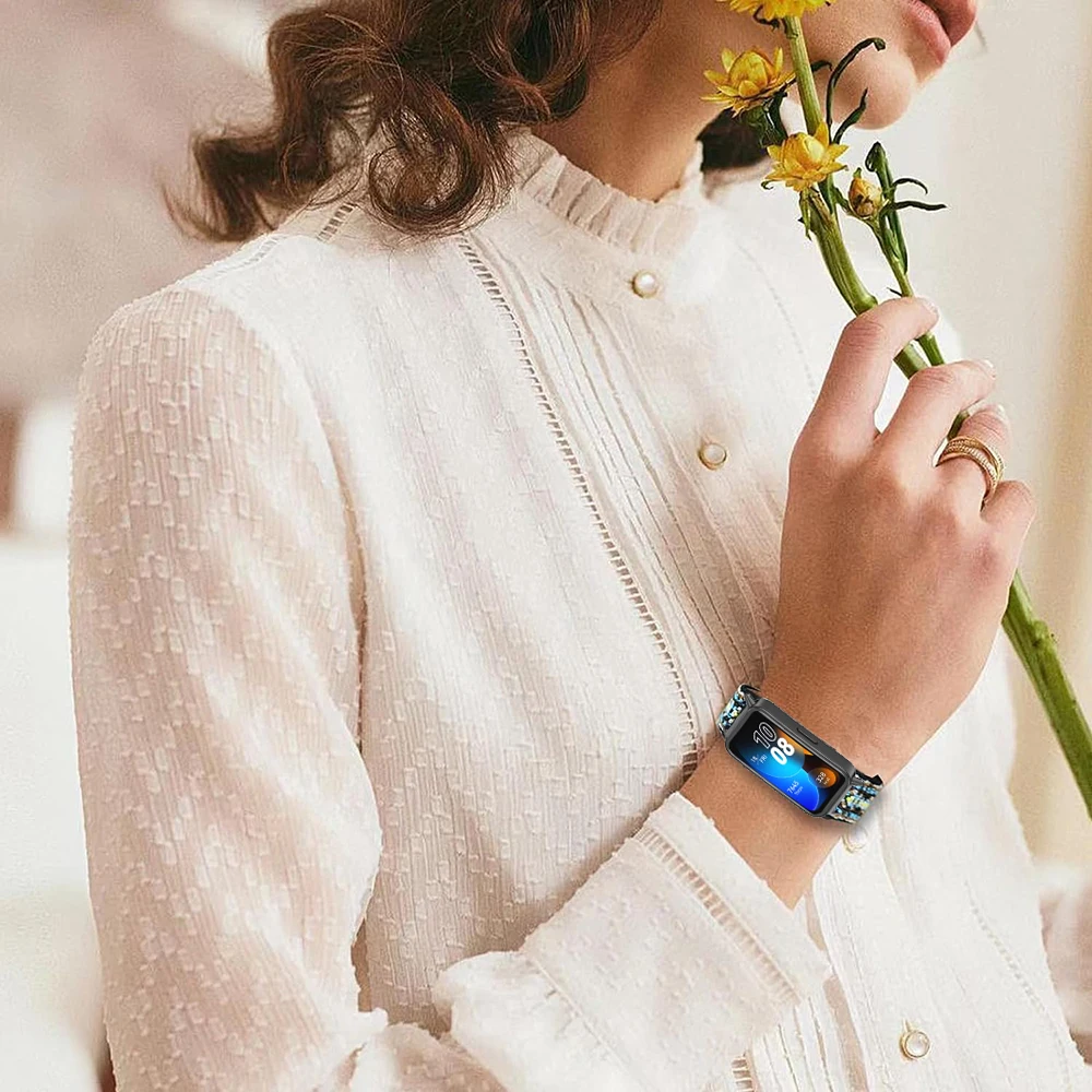 Nuovo cinturino in nylon elastico per Huawei Band 10 9 8 Sport donna uomo cinturino per orologio cinturino per Huawei Band 8 9 10 sostituzione