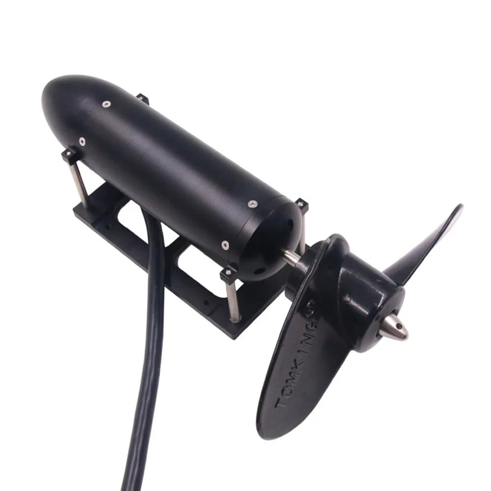 FATJAY KYI-CWJ-2P-Z-80/120 18.2/25.4KG推力水中スラスター 12-24V防水モーター、RCボート用2枚羽プロペラ付き