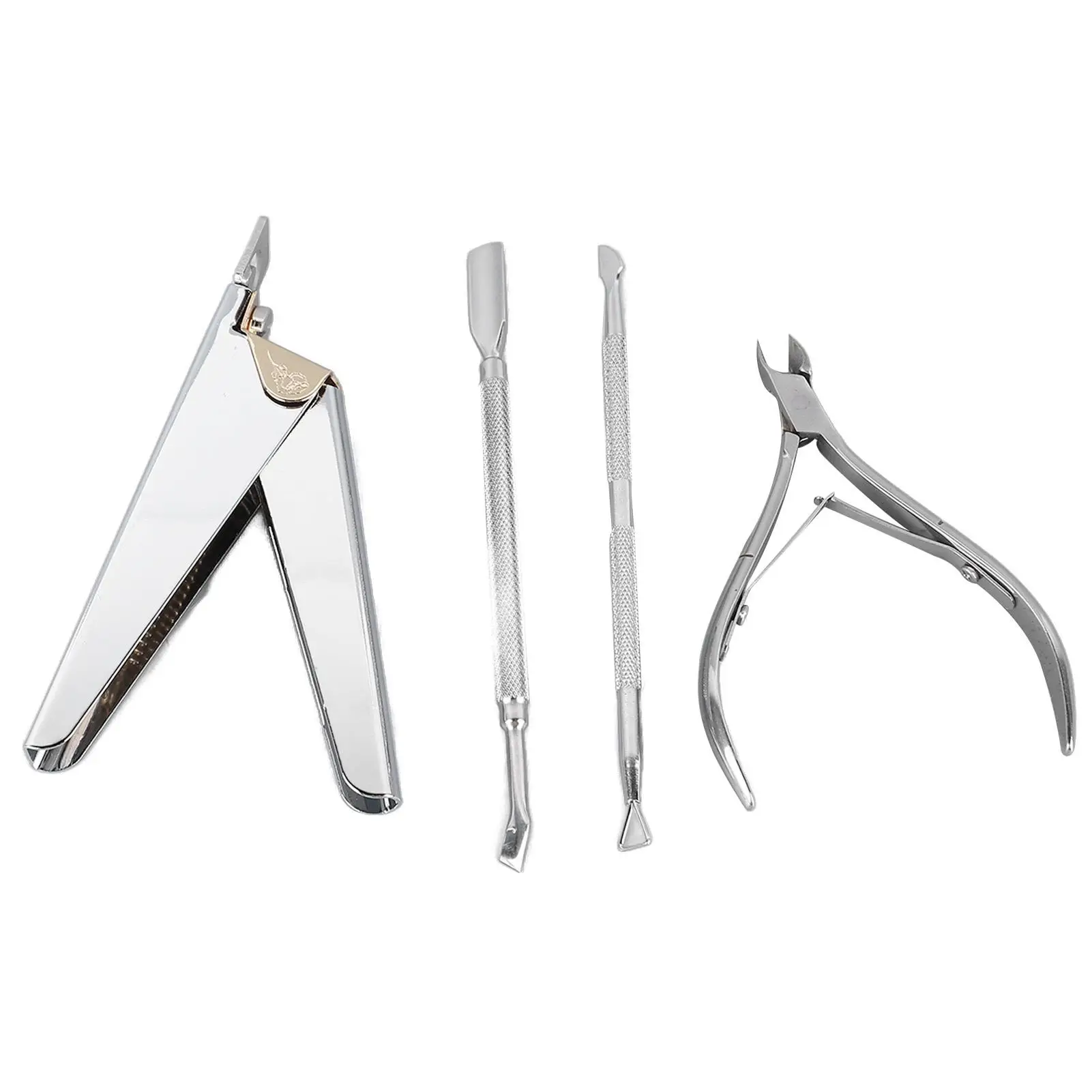 Cuticle Pusher Set for nail Manicure Tools Dead Skin Remover Fine Cut Ergonomic Handle - Ideal for nail Salon