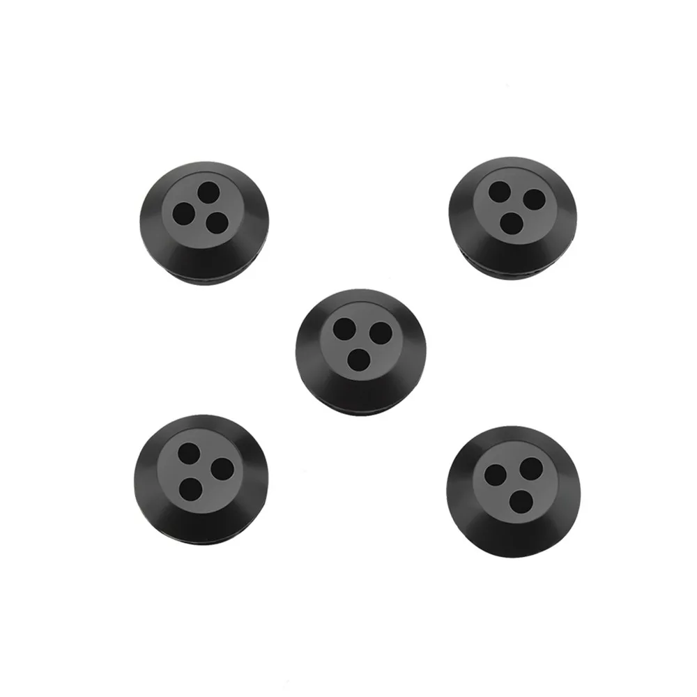 10PCS 3-Hole Fuel Gas Tank Grommet Black Universal Trimmer Grommet Replacements ABS Compact for 13211546730 V137000030