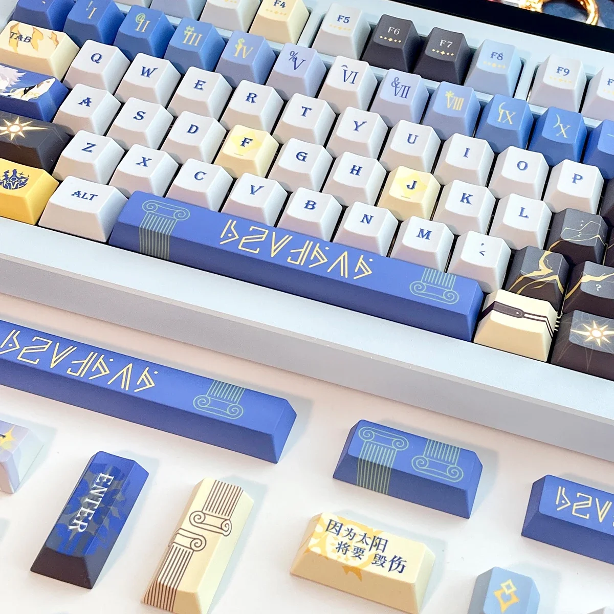 

Keycap two-dimensional animation peripheral mechanical keyboard cap five-sided sublimation