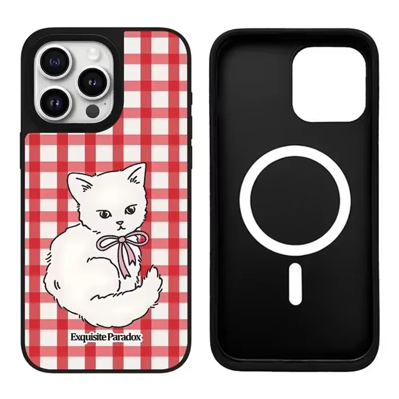 

Graffiti Fashion iPhone 12 13 14 15 Pro Max Mirror Surface MagSafe Case Cover Shell