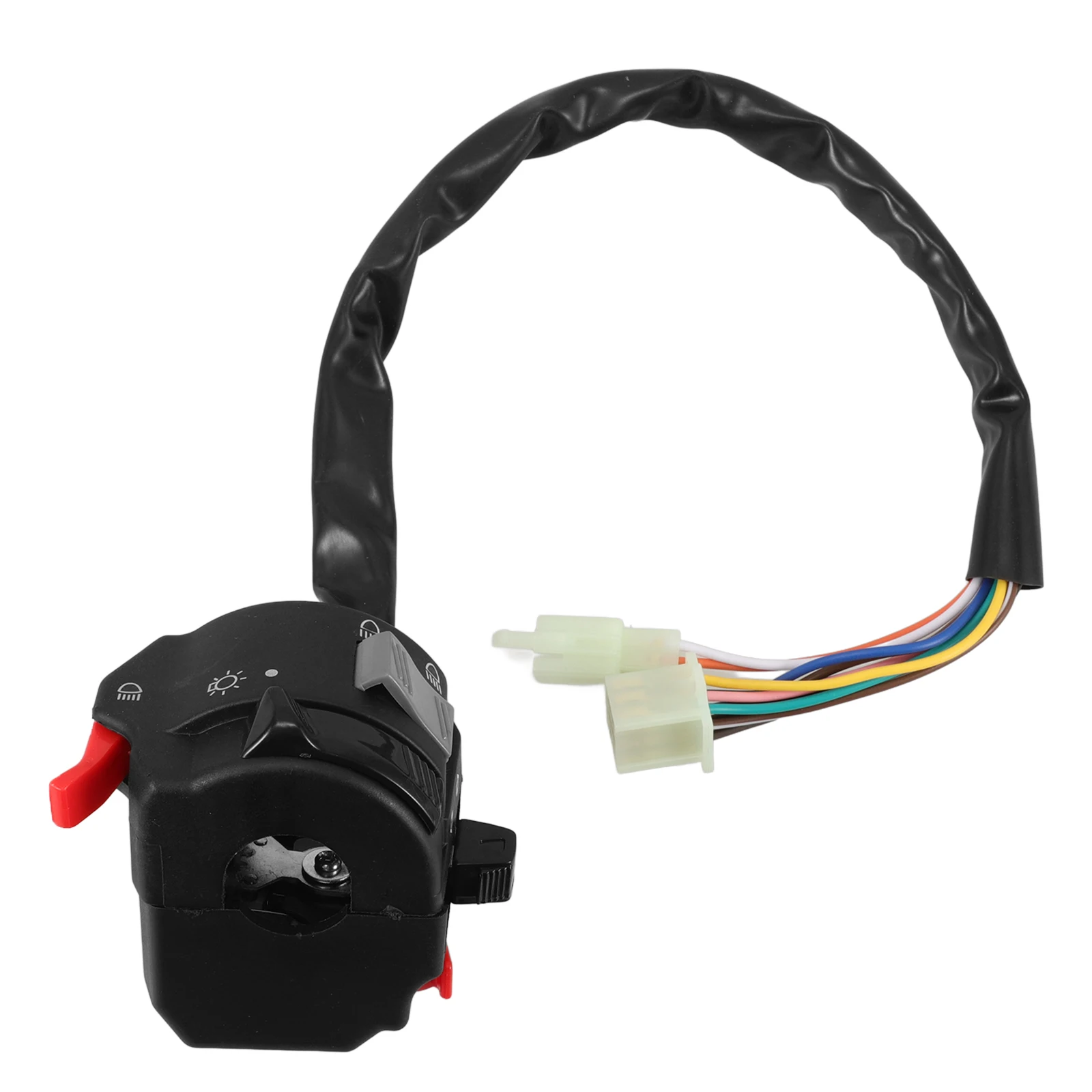

Motorcycle Switch Handlebar 22mm Turn Signal Control Fog LED Horn Headlight Plastic Metal Durable Multifunctional Easy