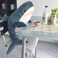 100cm Big Shark Pillows Shark Plush doll Cushion fish soft Stuffed Animal toy Lifelike Appease children birthday gift