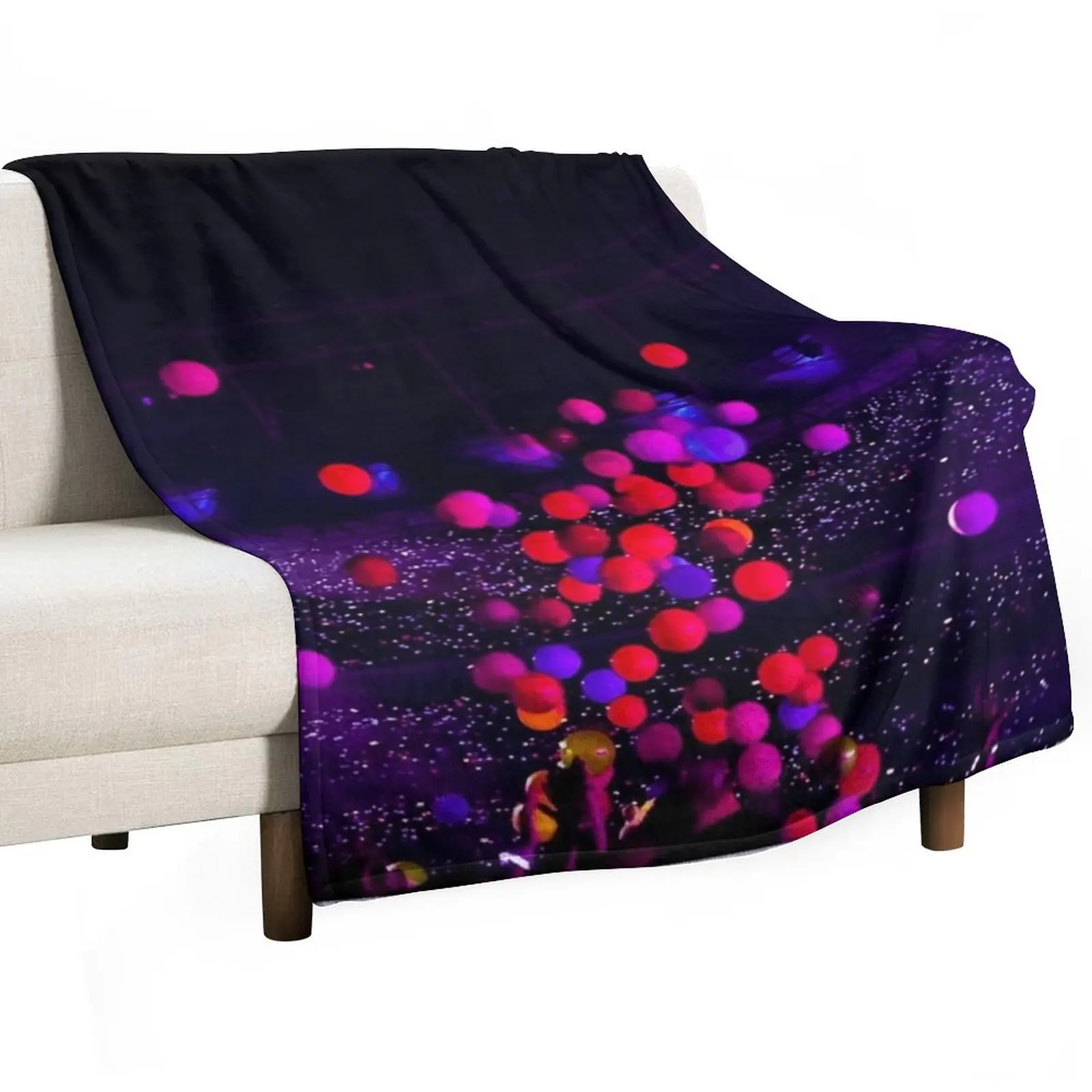 concert sights Throw Blanket Fashion Sofas Sofa Large Blankets