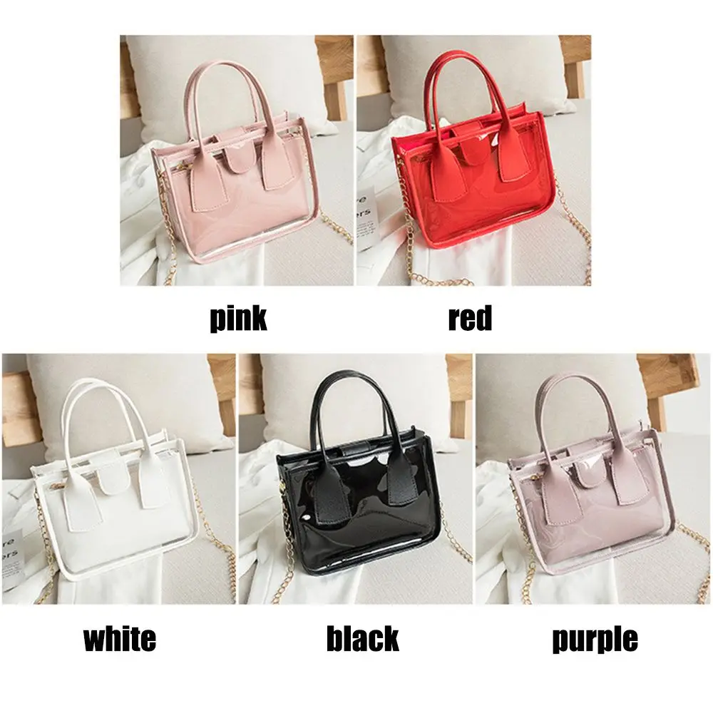Fashion Women Transparent Shoulder Bags Small Handbags Crossbody Messenger Bag Cellphone Pouch