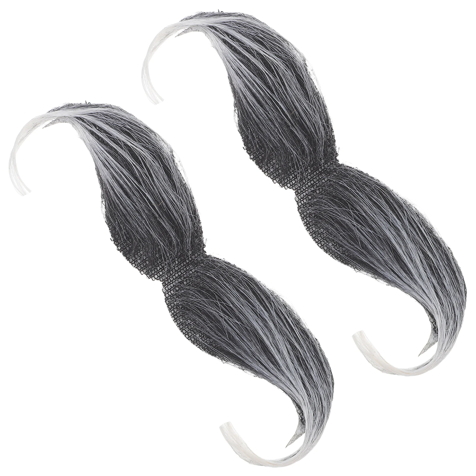 2 Pcs Fake Beard Realistic Halloween Costume Props Bridal Groom Decor Party Accessory Simulation