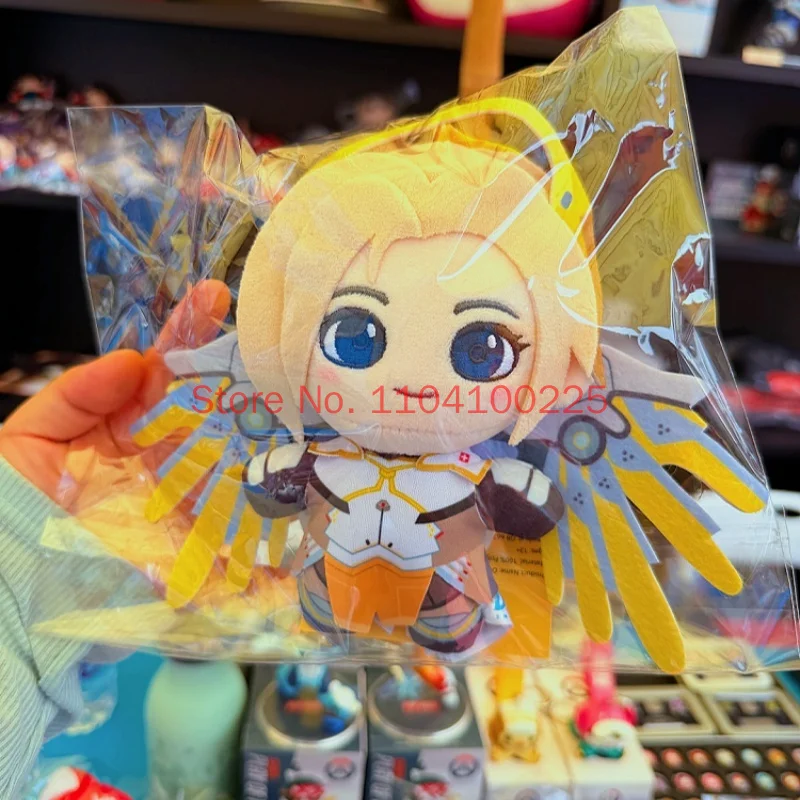 Blizzard Overwatch Anniversary Plush Keychain Kiriko Mercy Ana Cute Plush Doll Pendant Toys Collectible Series Ornaments Gift view 5