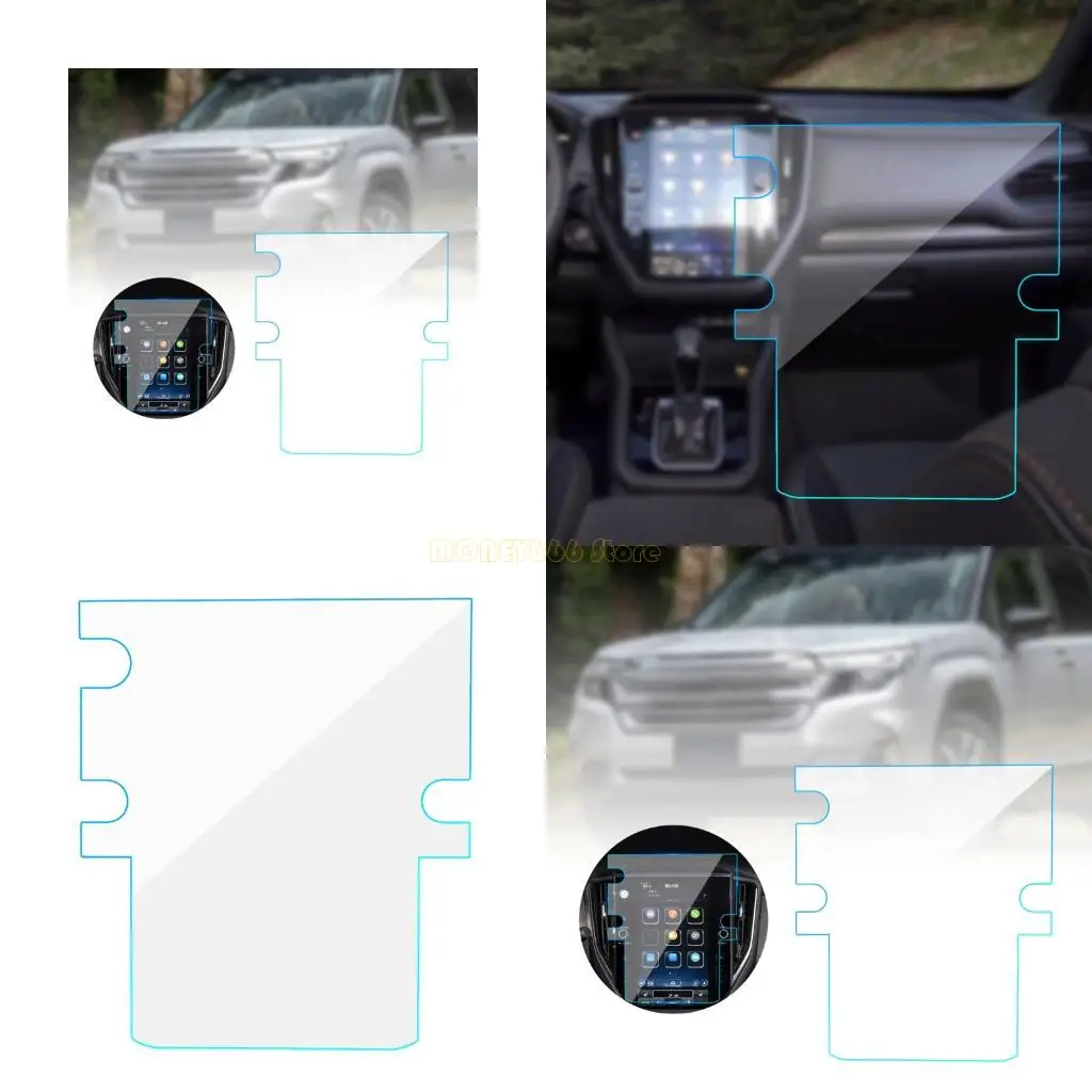 F62C Instants Adhesion Car Navigation Screen Protectors For Forester 2025 2026 Models 11.6Inch Shatter Resistant Surfaces Guard