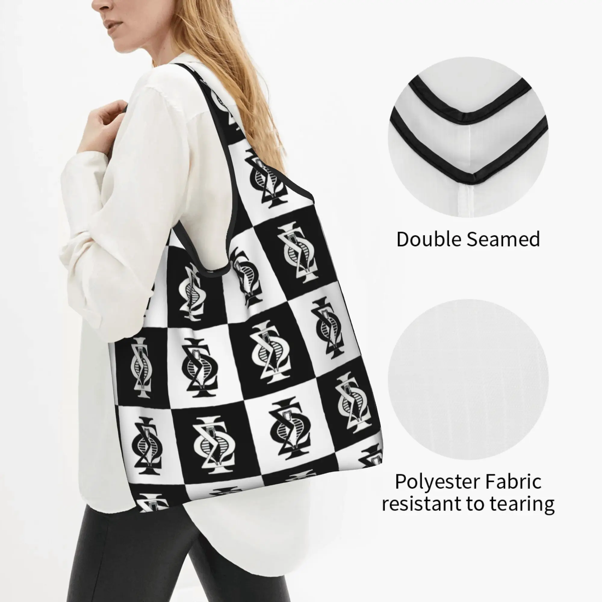 Cute Print Checkered Plaid Sigma Phi Society 1827 Shopping Tote Bags Shoulder Shopper American College Fraternity  Handbag
