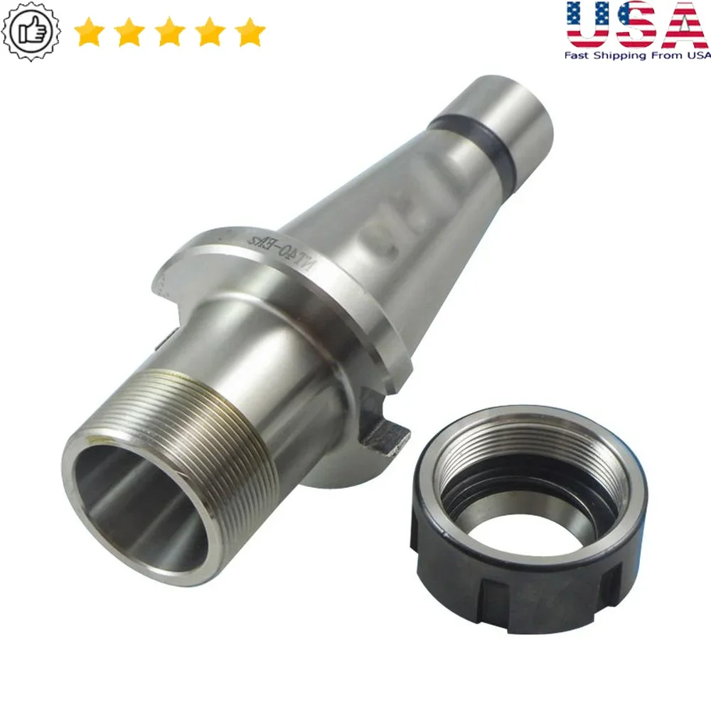 

3901-5091 Pro-Series #40 NMTB ER-40 Collet Chuck 5/8"-11 Drawbar Alloy Steel High Precision Lathe Milling Drilling Tool
