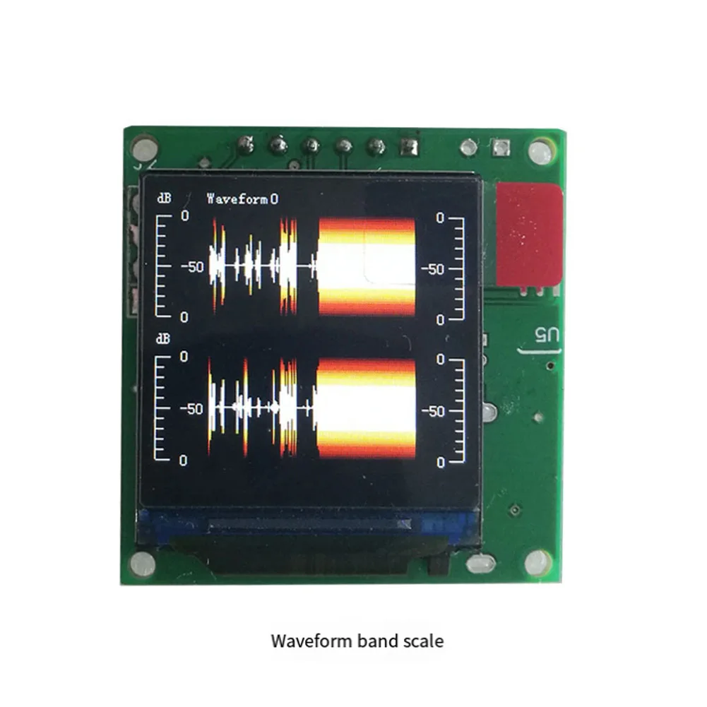 Music For Spectrum Display Module Compact 1.3 LCD Music For Spectrum Analyzer With Dynamic Color Display And Clock