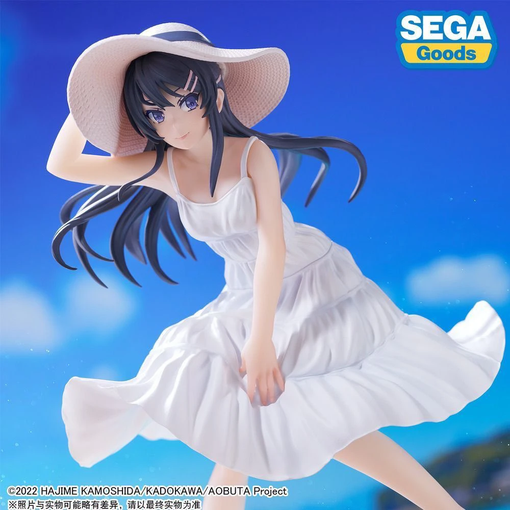 SEGA Rascal لا يحلم بفتاة الأرنب Senpai Mai Sakurajima فستان صيفي على شكل جائزة، JP أصلي/متوفر شحن سريع، ABS #2