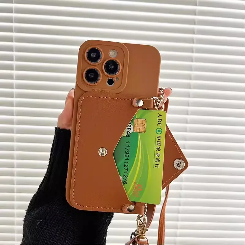 Crossbody Lanyard Hand Strap Love Leather Card Case for Samsung Galaxy A15 A25 A35 A55 A05 A05S 5G Cover