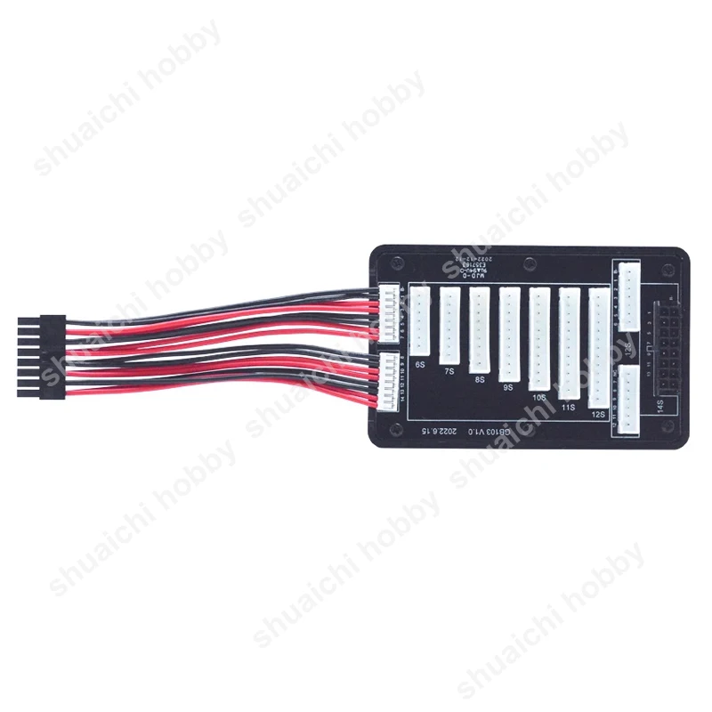 Taikuwu Carte De Charge équilibre JST-XH 7 Broches Pour LiPo 2S-6S – 2 Adaptateurs Avec Câble 12,5 Cm