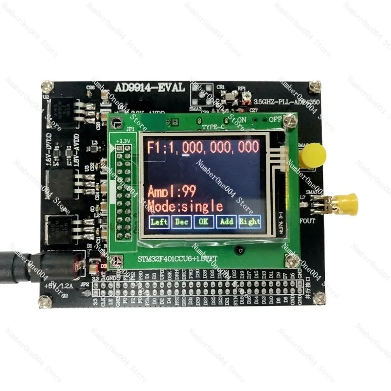 

Плата разработки Ad9914, генератор сигналов DDS с частотой дискретизации 3,5 ГГц, поддерживает 10 режимов модуляции, включает программное обеспечение для ПК.