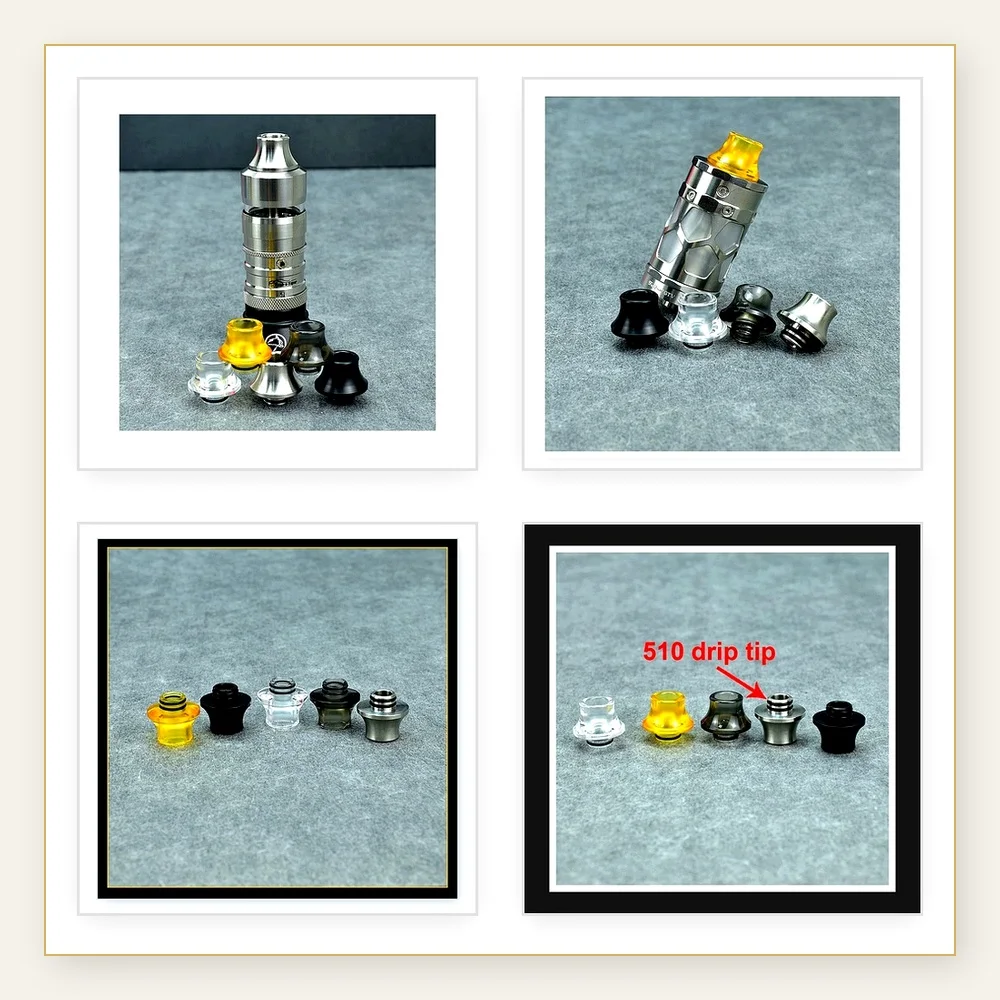 Resin Drip Tip for Taifun GT5, G4, GTR RTA - High-Quality Replacement Accessory