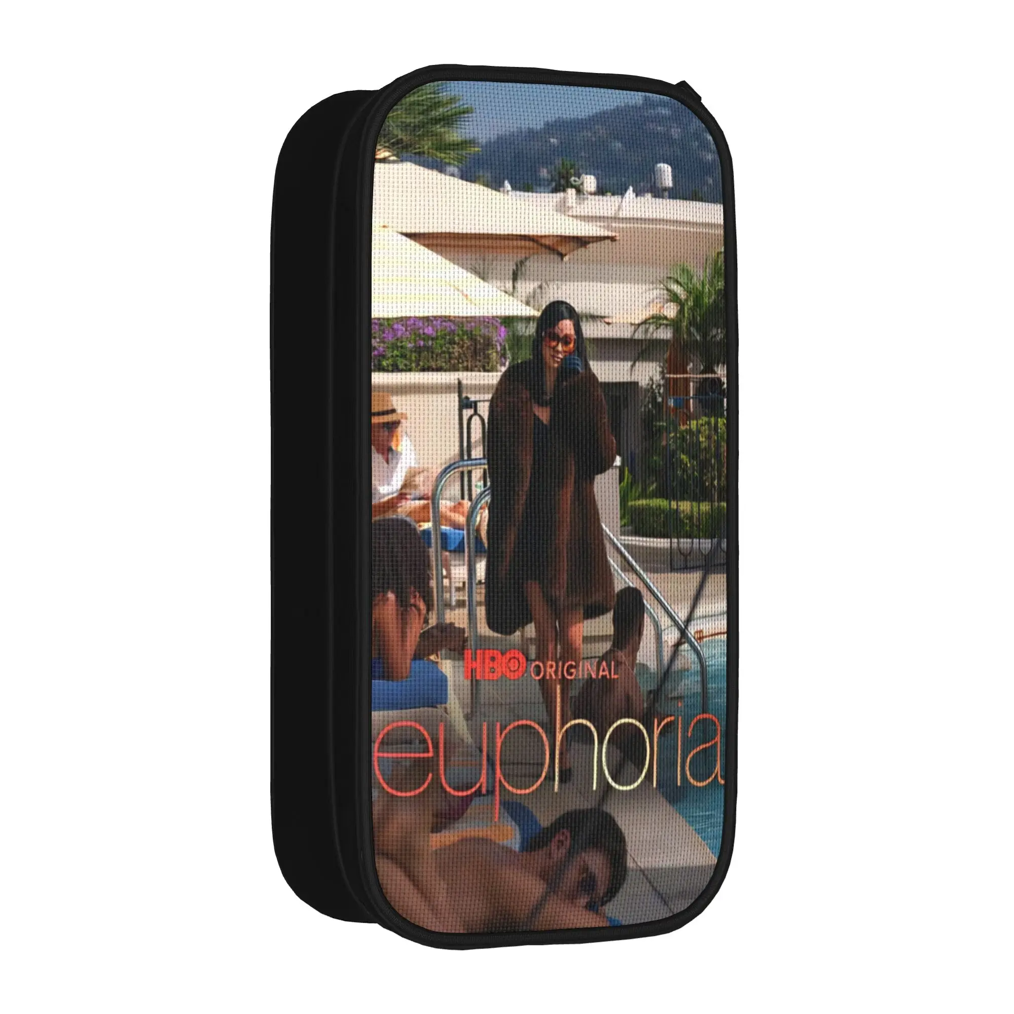 Grande trousse à crayons Euphorias Season 3 Merch, trousse à crayons double couche, trousse de maquillage pour fille, cadeau