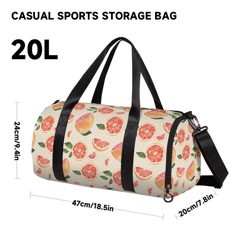 National Tide Floral Sports Fitness Bag Printed Large Capacity Lightweight Travel Crossbody Backpack Men's Duffel Bag Travel Bag