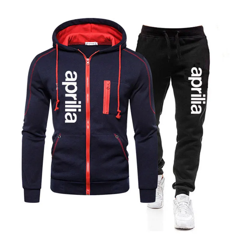 Aprilia New Autumn Winter Men Women Tracksuit Hoodies+Pants 2Pcs Sets Suit Fashion Trend Clothing Sportswear Sweatshirt Suit