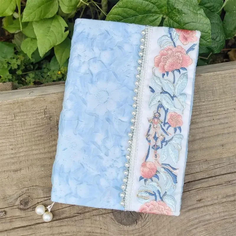 【Red-crowned Crane】Original Handmade A5A6 Notebook Covers Protector Book Sleeve Crafted Fabric Products Diary Cover，in Stock