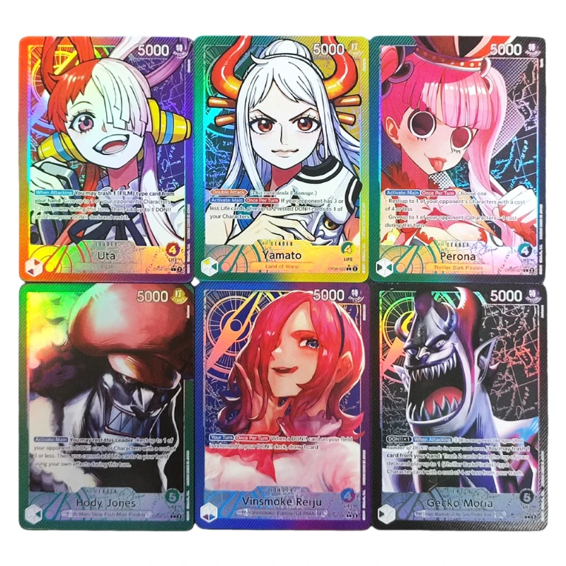 

Diy One Piece Card Game Moria Reiju Jones Perona Yamato Uta OP06-080 OP06-020 OP06-021 OP06-022 OP06-001 English TCG Anime Cards