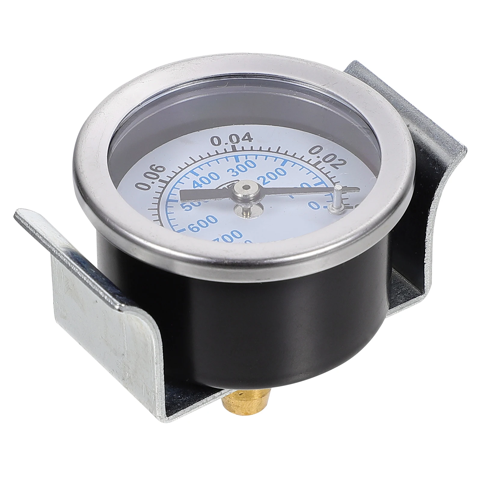 

Air Pressure Gauge Stainless Steel Measuring Tool Kit Meter Bracket Manometer Dual Scale