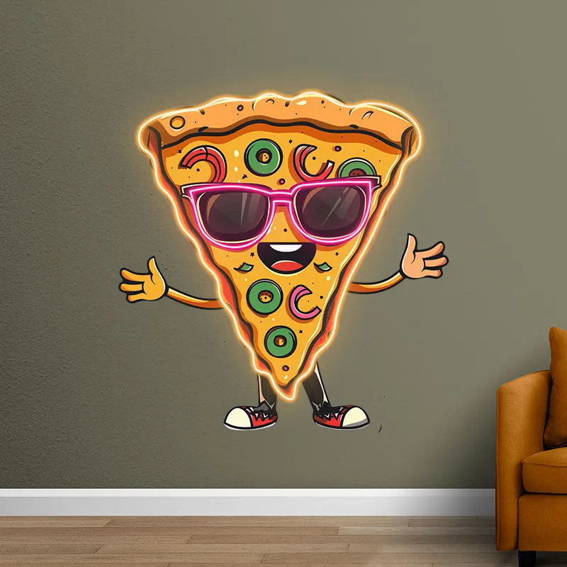 Pizza Spreading With Hands LED Neon Sign